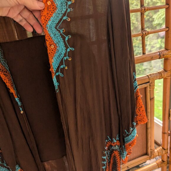 jimi Hendrix Rayon Embroidered Kimono - Picture 3 of 4